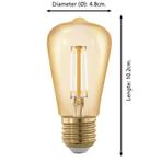 EGLO LED lichtbron Ø4,8 cm E27 320lm dimbaar met LED dimmer, Doe-het-zelf en Verbouw, Elektra en Kabels, Ophalen of Verzenden