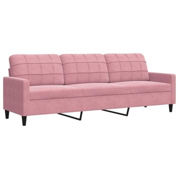 Gezellige Roze Bank - 210cm - Retourdeal - Relaxen voor M... beschikbaar voor biedingen