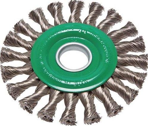 Roestvrij Stalen Ronde Borstel Gevlochten 125X14mm 22,2mm, Doe-het-zelf en Verbouw, Overige Doe-het-zelf en Verbouw, Nieuw, Verzenden