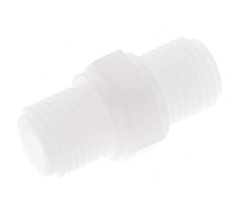 Dubbele Nippel G1/4 PVDF 10bar FDA 17mm Hex, Doe-het-zelf en Verbouw, Overige Doe-het-zelf en Verbouw, Nieuw, Verzenden
