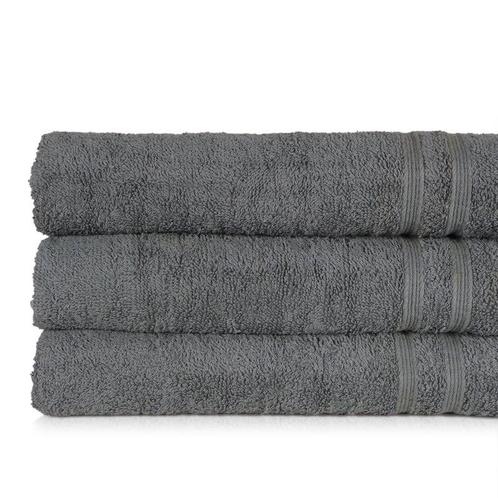 Badlaken Antraciet 70x130cm 100% Katoen - Treb ADH, Huis en Inrichting, Badkamer | Badtextiel en Accessoires, Handdoek, Overige kleuren