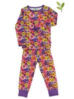 SALE -51% | Småfolk Pyjama Flower paars | OP=OP, Nieuw, Verzenden