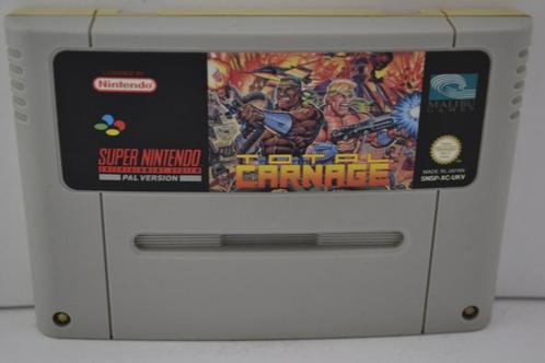 Total Carnage (SNES UKV), Spelcomputers en Games, Games | Nintendo Super NES, Zo goed als nieuw, Verzenden
