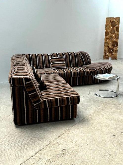 Doerfert - Zitgroep (5) - Fluwelen stof - Modulaire bank, Antiek en Kunst, Antiek | Meubels | Stoelen en Banken