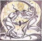 Oorlog in het verre Oosten op spotprent (lijst optie), Antiek en Kunst, Verzenden