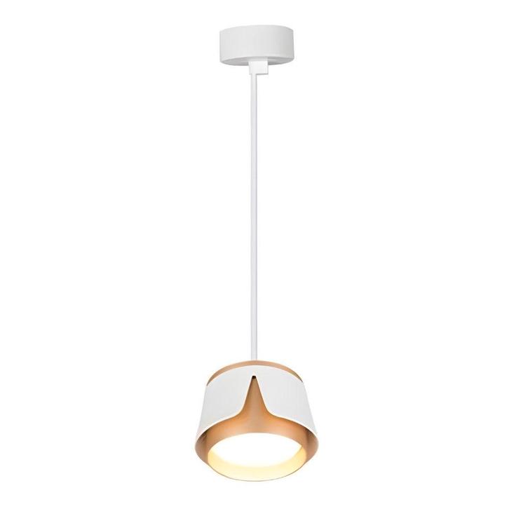 Hanglamp rond Ø100 | Tulip | Wit/ Goud | GX53 fitting, Huis en Inrichting, Lampen | Hanglampen, 75 cm of meer, Nieuw, Metaal, Ophalen of Verzenden