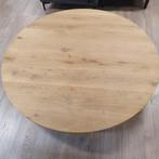 Eettafelblad rond | 160cm | Eiken | Naturel, Huis en Inrichting, Tafels | Eettafels, Ophalen, Nieuw, Industrieel