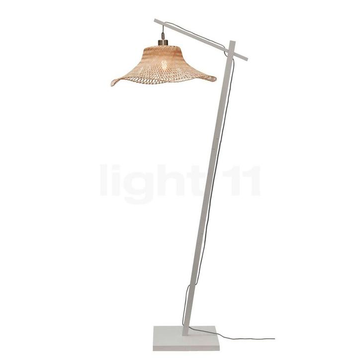 Good & Mojo Ibiza Vloerlamp, wit/natuur - 50 cm, Huis en Inrichting, Lampen | Vloerlampen, Nieuw, Verzenden