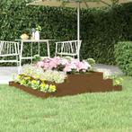 vidaXL Plantenbak 110x110x27 cm massief grenenhout, Tuin en Terras, Bloembakken en Plantenbakken, Minder dan 30 cm, 100 cm of meer
