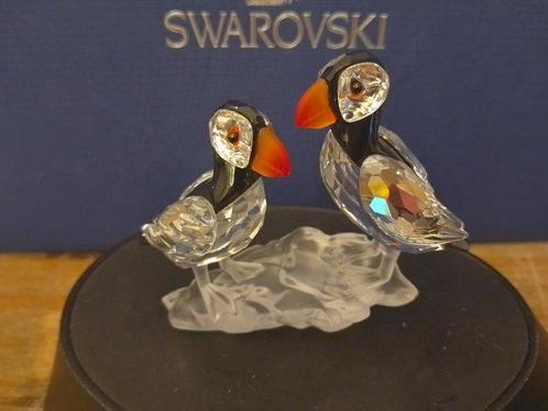 Swarovski - Beeldje - Puffins - 261643 - Kristal, Antiek en Kunst, Curiosa en Brocante