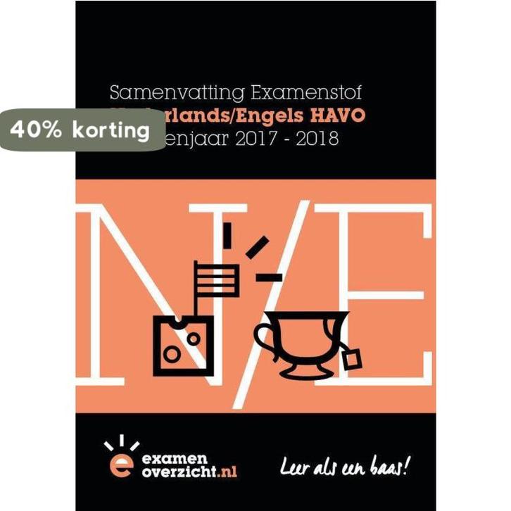 ExamenOverzicht - Samenvatting Nederlands en Engels HAVO, Boeken, Schoolboeken, Gelezen, Verzenden