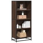 vidaXL Boekenkast 60x35x139 cm bewerkt hout bruin, Verzenden, Nieuw, Overige houtsoorten