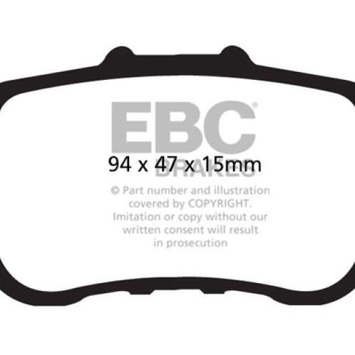 EBC 09-14 Acura TSX 2.4 Redstuff Rear Brake Pads - DP31987C, Auto-onderdelen, Remmen en Aandrijving, Ophalen of Verzenden