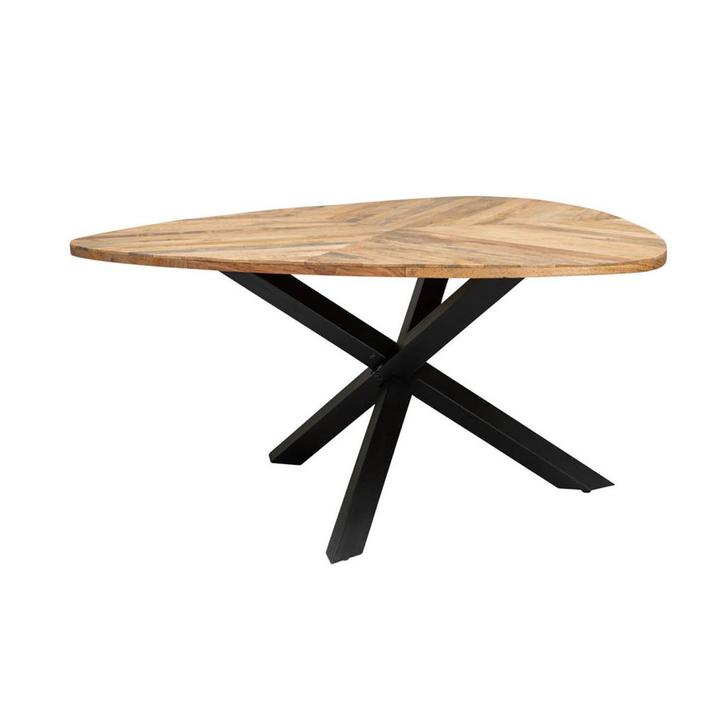 *WOONWINKEL* Tower Living Trivero Driehoek Eettafel Mangohou, Huis en Inrichting, Tafels | Eettafels, Nieuw, Verzenden