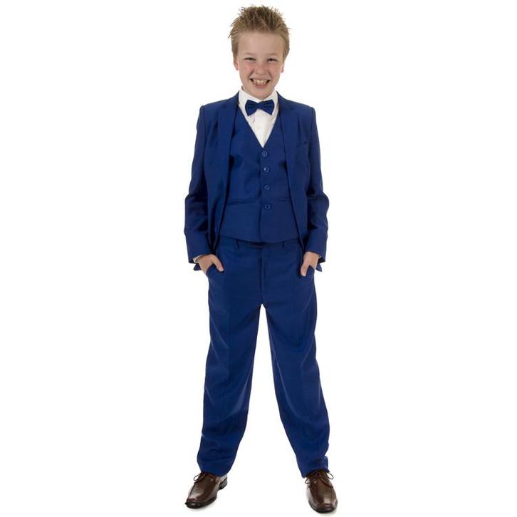 Luxe kinderkostuum koningsblauw-170/176 NIEUW, Kinderen en Baby's, Kinderkleding | Maat 176, Jongen, Nieuw, Ophalen of Verzenden