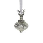 decoratie bal gewei zilver 8cm, Verzenden, Nieuw