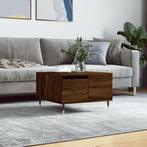 vidaXL Salontafel 55x55x36,5 cm bewerkt hout bruin, Huis en Inrichting, 50 tot 100 cm, Verzenden, Nieuw, 50 tot 100 cm