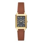 Fossil RAQUEL ES5303 Dames Horloge 23 mm - Bruin, Verzenden, Nieuw