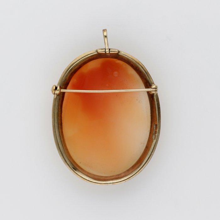 Hanger - 8 karaat Geel goud - Camee, Sieraden, Tassen en Uiterlijk, Antieke sieraden