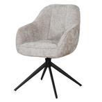 Eetkamerstoel met armleuning | Stof | Champagne | DS4U Joy, Ophalen of Verzenden, Nieuw