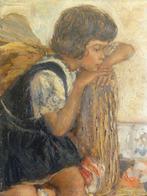 Dirk Jansen (1878-1952) - Portrait de jeune fille, Antiek en Kunst, Kunst | Schilderijen | Klassiek