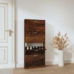 vidaXL Schoenenkast 59x17x150 cm bewerkt hout gerookt, Verzenden, Nieuw