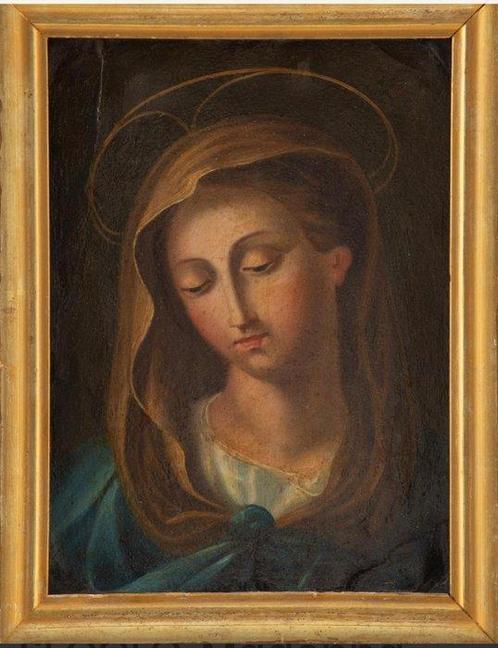 Scuola Siciliana (XVIII-XIX) - Madonna, Antiek en Kunst, Kunst | Schilderijen | Klassiek