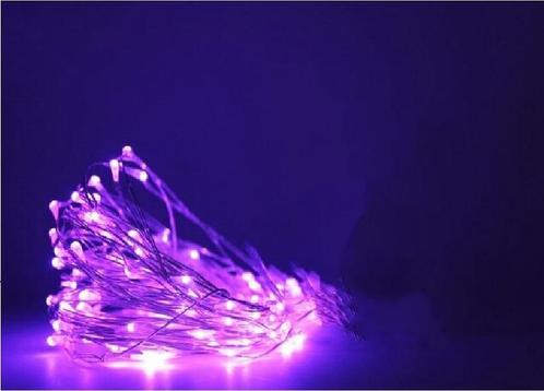 10 meter - Paars - LED verlichting - 12 volt - ultra dun, Diversen, Kerst, Nieuw, Ophalen of Verzenden