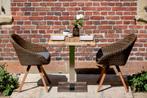 Niehoff Bistro Tafel Roestvrij Staal Teak 68x68 - 140x95 cm, Ophalen of Verzenden, Nieuw