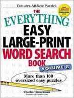 The Everything Easy Large-Print Word Search Boo. Timm, Zo goed als nieuw, Verzenden