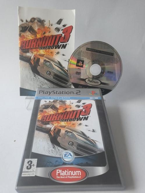 Burnout 3: Takedown Platinum Playstation 2, Spelcomputers en Games, Games | Sony PlayStation 2, Ophalen of Verzenden
