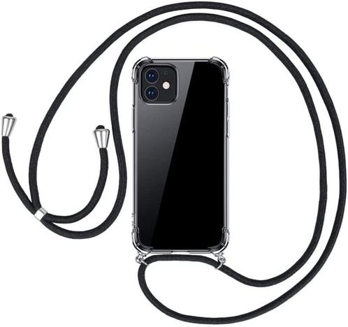 iPhone 14 Plus Crossbody Transparant TPU Hoesje met Koord, Telecommunicatie, Mobiele telefoons | Hoesjes en Frontjes | Apple iPhone