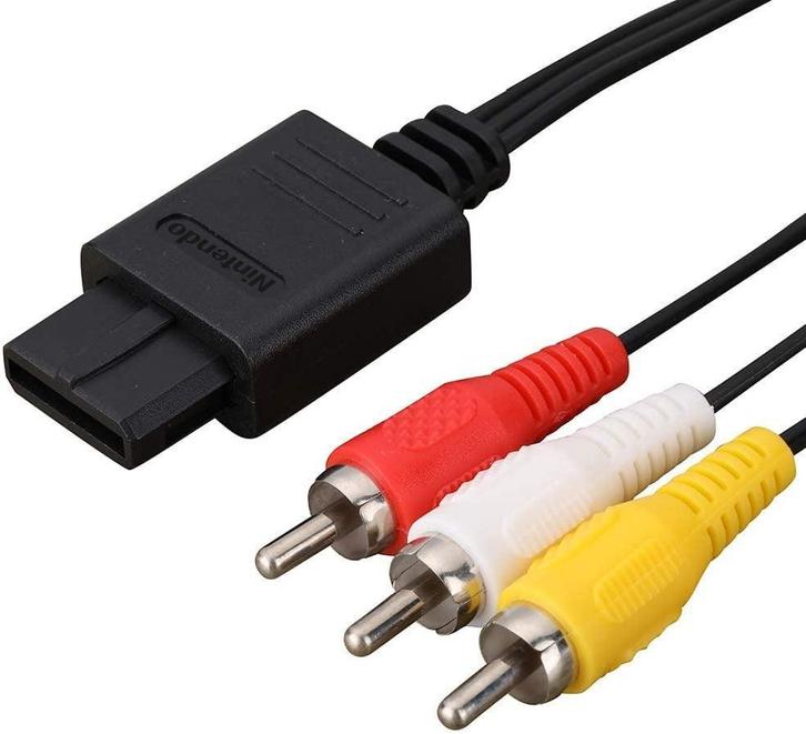 Nintendo SNES/Gamecube/N64 AV Kabel (Met kabelschade), Spelcomputers en Games, Spelcomputers | Nintendo Consoles | Accessoires