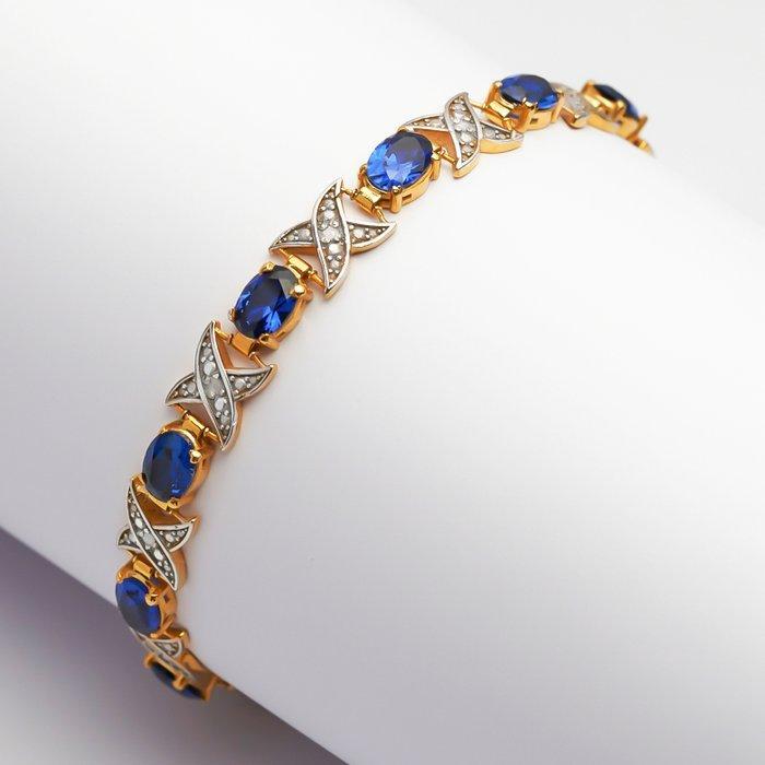 Zonder Minimumprijs - Armband - 8 karaat Zilver, Geel goud -, Sieraden, Tassen en Uiterlijk, Armbanden