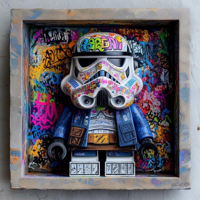 Urban3DArt (1971) - Storm Trooper Street Art - LEGO Star, Antiek en Kunst, Kunst | Designobjecten