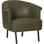 Leren fauteuil Embrace - Vintage Olive (olijf/groen), Huis en Inrichting, Fauteuils, Eigentijds, Klassiek, Modern, Romantisch