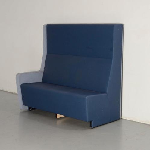 Frontseat treinbank, blauw, 160 x 80 cm, Zakelijke goederen, Kantoor en Winkelinrichting | Kantoormeubilair en Inrichting, Ophalen of Verzenden
