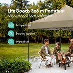 2dekans | LifeGoods Partytent - Opvouwbaar - 3x6 m - Easy Up, Ophalen of Verzenden, Zo goed als nieuw