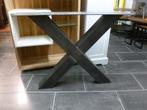X-eettafelpoot | Setprijs! | Onbehandeld | 10x10cm | Metaal, Huis en Inrichting, Ophalen, Nieuw, Industrieel