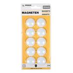 Benson Sterke ronde magneten - Ø 3 cm - wit - set van 10..., Ophalen of Verzenden, Nieuw in verpakking