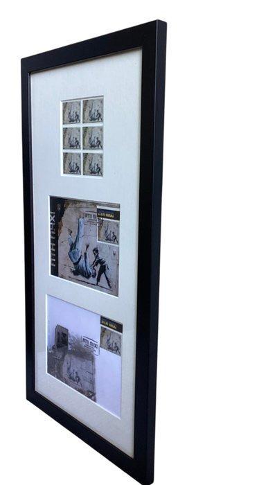 Oekraïne - Banksy door UkrPoshta  ! (FCK PTN!) FRAME, Antiek en Kunst, Kunst | Schilderijen | Modern