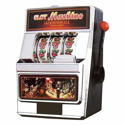 Casino Gokkast - Speelautomaat  Met Spaarpot  - 18Cm, Hobby en Vrije tijd, Gezelschapsspellen | Overige, Verzenden