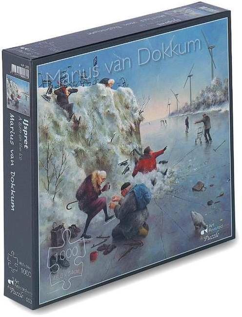 Marius van Dokkum - IJspret Puzzel (1000 stukjes) | Art, Hobby en Vrije tijd, Denksport en Puzzels, Nieuw, Verzenden