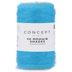 Katia Concept 50 Mohair Shades - 26 turquoise - Mohair Gar, Hobby en Vrije tijd, Breien en Haken, Ophalen of Verzenden, Nieuw