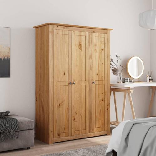 vidaXL Kledingkast 3 deuren Panama Range 118x50x171,5 cm, Huis en Inrichting, Kasten | Kledingkasten, Nieuw, Verzenden