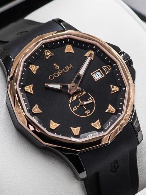 Corum - Admiral - Zonder Minimumprijs - NEW * Ceramic & 18K, Sieraden, Tassen en Uiterlijk, Horloges | Heren