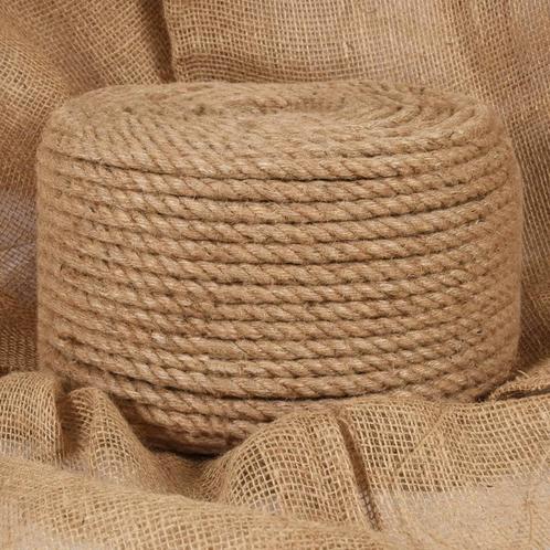 vidaXL Touw 25 m lang 12 mm dik jute, Doe-het-zelf en Verbouw, IJzerwaren en Bevestigingsmiddelen, Nieuw, Verzenden