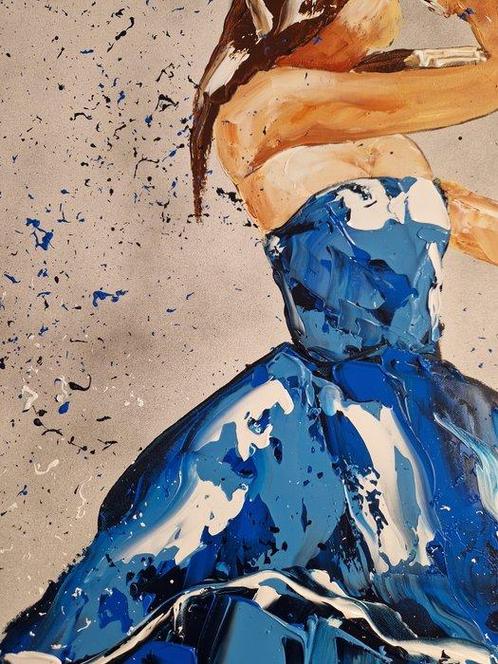Henry Escobar - VIOLONISTE XL, Antiek en Kunst, Kunst | Schilderijen | Modern