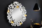 Decoratieve wandspiegel GINKGO LEAFS XL 90cm goud zilver, Huis en Inrichting, Ophalen of Verzenden, Nieuw