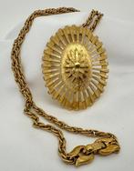 Monet - Sunburst hanger ketting - goudgeplateerd – jaren, Antiek en Kunst, Curiosa en Brocante